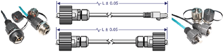 IP67 RJ45 Connector Cable Example