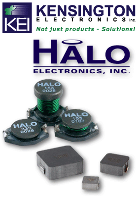HALO miniature molded SMD power inductors and low cost, low profile SMD Drum Core Inductors