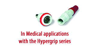 In Medical applications with the Hypergrip series