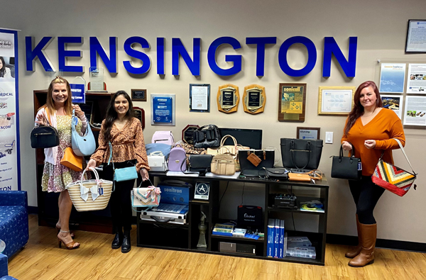 Kensington Electronics contributed to Texas Advocacy's 16th Annual Handbags for Hope campaign