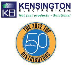 Kensington Electronics was named a Top 50 Distributor for 2012