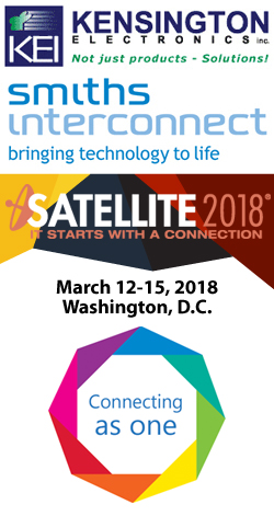Smiths Interconnect to exhibit at Satellite 2018 - March 12-15, 2018 - Washington, D.C.